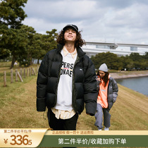 VIISSOW TIDE CARD WINTER BOUTIQUE PLUME CLOTHING MALE VERSION TWO SIDES WEARING WARM PURE COLOR UPRIGHT COLLAR COUPLE BREAD