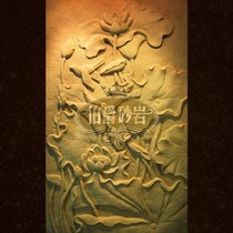 Special promotion artificial sandstone relief mural living room sandstone decoration wall lotus wall decoration A factory direct sales