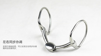 D-type stainless steel mouth iron equestrian mouth Iron Horse chew plug eight-foot dragon horse equipment equestrian supplies