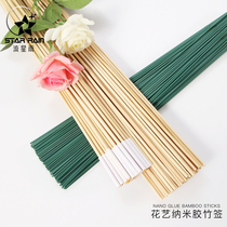 Floral bamboo sticks creative snacks lollipop Flower bouquet diy packaging production materials Nano plastic package smoke flower arrangement