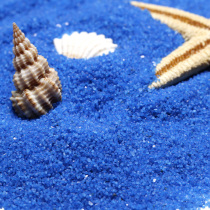 Landscape sand sand sand dark blue blue landscape fine sand decoration color 500g sand micro blue fine sand quartz