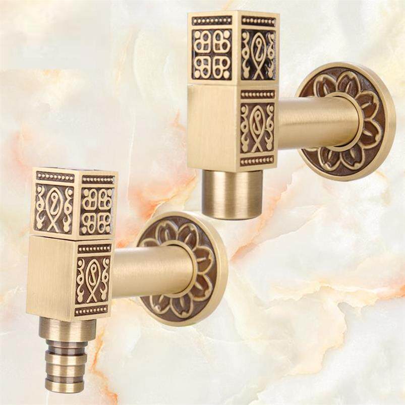 Antique retro tap all copper pure copper washing machine four-and-a-half length of multi-functional household