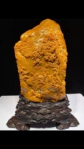 Shoushan Stone Pendulum Piece Lao Tian Huang Seal Swing Piece Chicken Blood Swing Piece Seal Zhang Landscape Swing Piece Courtesy Canine Swing Piece