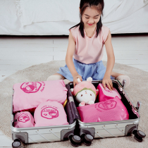 Childrens summer camp wash bag kindergarten clothes storage bag travel luggage kit packing bag portable set