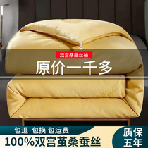 Hengyuanxiang silk quilt 100% mulberry silk wedding quilt spring and autumn winter quilt core summer quilt air conditioning quilt mother quilt thickened