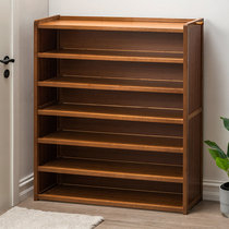 Shoe cabinet household door door large-capacity entrance cabinet new 2020 explosion-style multi-storey storage solid wood shoe rack