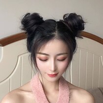 Ball hair decoration wig Female bract Ball head plate hair device Bulging rubber band hair ring clip wig