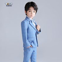 Boys suit suit suit spring and autumn handsome flower girl dress child piano performance host childrens performance suit