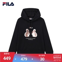 FILA Phila Fiele official womens hooded sweatshirt 2021 Winter New knitted hooded jumper
