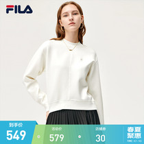 (All-wise-wise) FILA Filatte Official Round of the Womens 2021 Winter New Sport Hooded Sweatshirt
