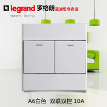TCL Rogrand switch socket 86 type home wall power socket panel A6 series two open double dual control