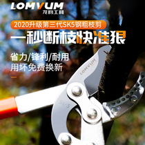 Longyun pruning gardening scissors pruning branches fruit trees scissors rough shears strong scissors labor saving garden strong scissors