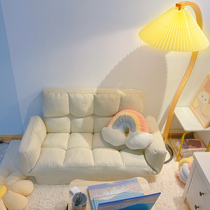 Lazy sofa double tatami seat rental house small sofa bedroom women Net Red single back chair folding bed