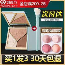 TIMAGE color master master high-gloss repair plate Tang Yi pro-research three-color Integrated Plate matte nose shadow flash powder