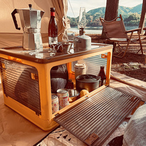 Outdoor camping folding storage box camping car trunk sorting box household storage box