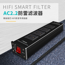 weiduka AC2 2 Power filter Hi-fi audio Lightning protection purifier Aluminum alloy socket