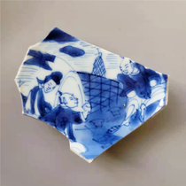 Spring = Sound Qing Dynasty Kangxi blue and white characters Yujiale freehand painting porcelain art collection
