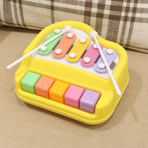 Baoli Childrens puzzle small Xylophone baby piano music toy Hand knock piano Childrens toys 1-3 years old