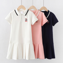  Girls dress summer 2021 new net red big child princess dress children polo sports skirt girls summer dress age