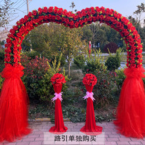 Wedding flower door silk flower arch opening festive silk flower arch snow screen flower frame opening arch festive flower frame