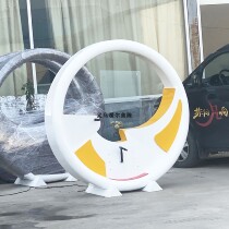 Outdoor bicycle fountain scenic area playground unpowered pedal landscape waterwheel amusement equipment ornaments toys