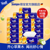 Tempo Debao paper towel 4 layers 90 18 packs of paper towel apple wood flavor fragrant paper towel whole box