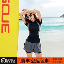 Large size swimsuit female summer split conservative slightly fat mm200 kg meat cover swimsuit covering belly thin fat sister swimsuit