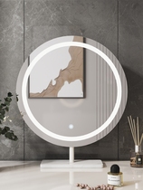 Mirror Makeup Mirror Desktop with Lightroom Dressing Desktop LED Smart Mirror Student Dormitory Dressing Light