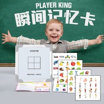 Whole brain grid board flash card magnetic memory training board attention training Digital animal Family Encyclopedia toy card
