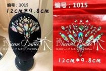  Professional Latin dance modern national standard dance special headdress diamond-set forehead front headdress hair accessories wild pan headdress adult and child