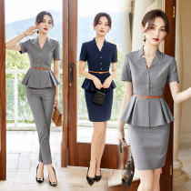 High-end professional suit female summer temperament hotels reception jewelry beauty sale building workwear