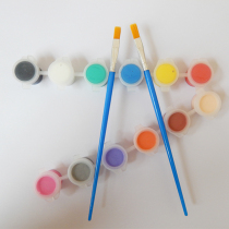 DIY Graffiti Paint Six Conjoined Propylene Paint Kindergarten Fine Art Hand-painted Paint Send Painting Brush Pen