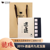 Book sword ancient tea Dragon Ball Xiaoyao Dan Jiuhua Yulu pill box 20 boxes early spring big white bud tea