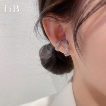 South Korean small group ear clip woman without earthy hole lukewarm atmosphere Summer 2022 New wave 925 pure silver earrings