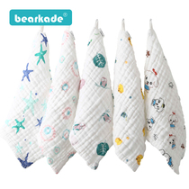 Baby saliva towel baby gauze towel wash face newborn childrens products newborn cotton baby cotton small square towel