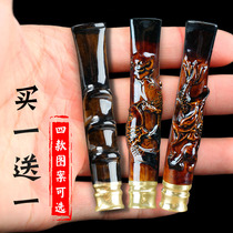 Shenlong Wood sea Willow cigarette holder double circulation filter cigarette filter can clean blood Willow cigarette thickness pipe