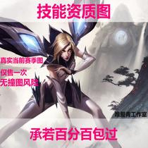  Bixin qualification chart Skill certification Sparring Jedi survival LOL League of Legends glory peace elite great God number