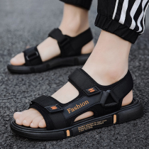 2021 new summer Roman sandals men outdoor beach dual use sandals outside wear driving slippers ins trendy shoes