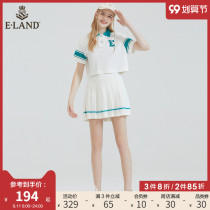 ELAND clothes 2021 Autumn New High waist slim pleated skirt skirt skirt womens EEWMB37C1M