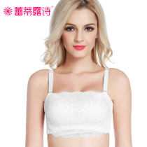  Ms Xia sexy lace chest wrap anti-light adjustment underwear without steel rings thick gathered bandeau bra thin section