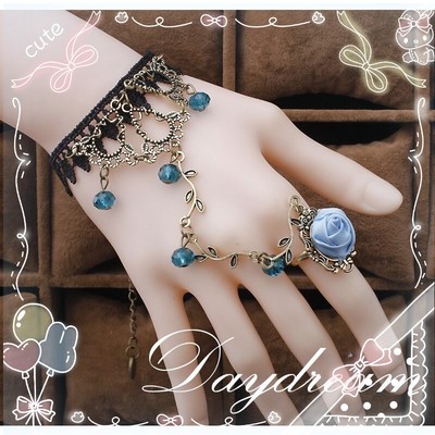taobao agent Japanese soft girl forest girl retro literary Lolita ribbon ribbon bracelet jewelry