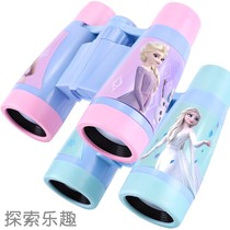 Frozen Telescope Children Aisha Toys High HD Binocular Girl Experiment Aisha Magnifying Glass