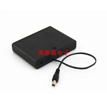 No. 5 6 section buckle cover battery box 9V with cover with switch with dchead 6 AA battery box with cover 9V