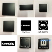 Blank Aluminum Javi Laser Marking Sound Lighting Signage Sound Lighting Signage Speaker Metal Mark Logo Custom Design Manufacturer Direct Sales