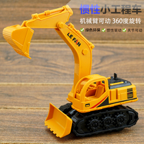 Childrens toy car resistant to fall inertia engineering car baby excavator boy sliding excavator model toy