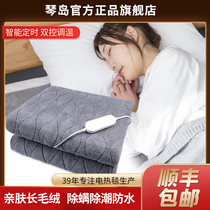 Qindao electric blanket double control temperature adjustment electric mattress single home increase student radiation No Safety Intelligence