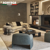 POLIFORM Italy imported leather sofa Nordic minimalist modern living room minimalist curved creative combination