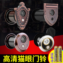 Anti-theft door cat's eye cover anti-peeping cover back cover all copper door mirror protection switch 35mm universal plug hole