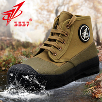 3537 new high-top liberation shoes men's shoes canvas training shoes waterproof shoes wear-resistant construction site labor