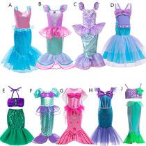 Foreign Trade Children Mermaid Princess Dresses Nepotism dresses Dress Clothing dress Dress Birthday 61 Performance served Halloween Girls dress
